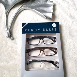 New Perry Ellis Men's 3 Pack Readers +2.50